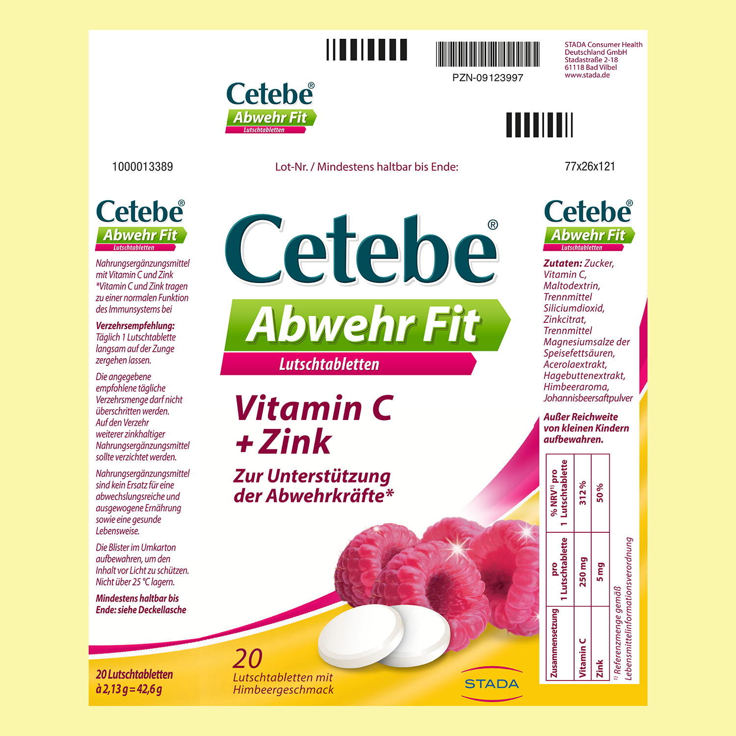 CETEBE Abwehr Fit Lutschtabletten