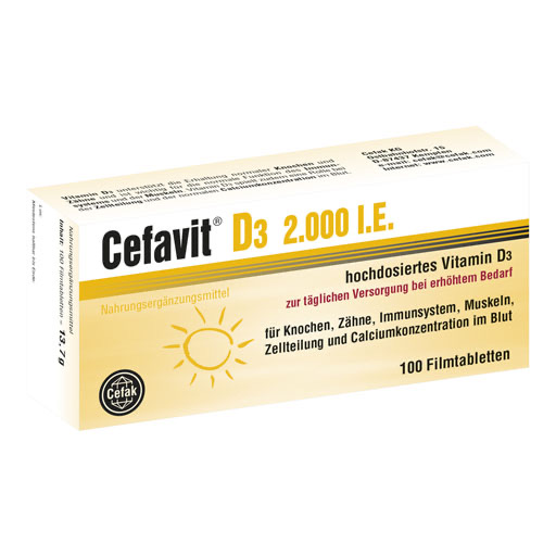 CEFAVIT D3 2.000 I. E. Filmtabletten 100 St  