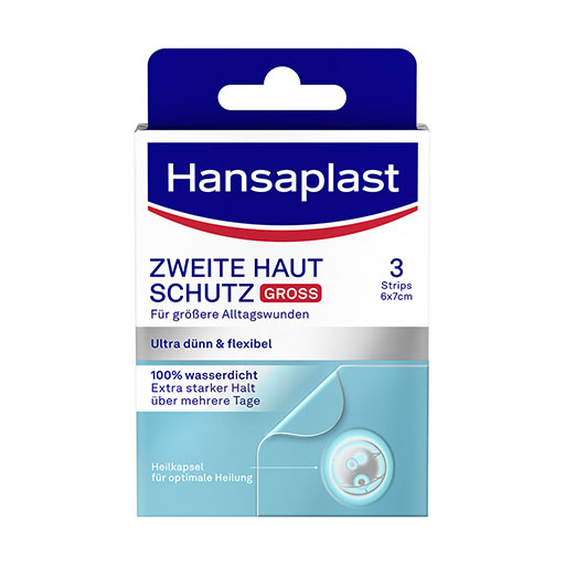 HANSAPLAST Zweite Haut Schutz Pflaster groß 3 St