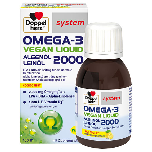 DOPPELHERZ Omega-3 vegan Liquid 2000 system 100 ml